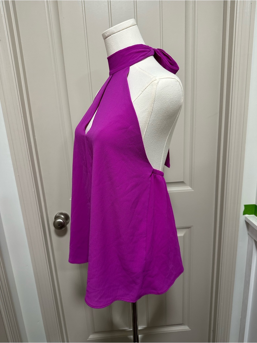 Tyche Fuchsia Halter Tie-Back Camisole